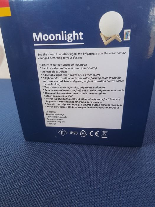 Lampă de veghe "Luna"