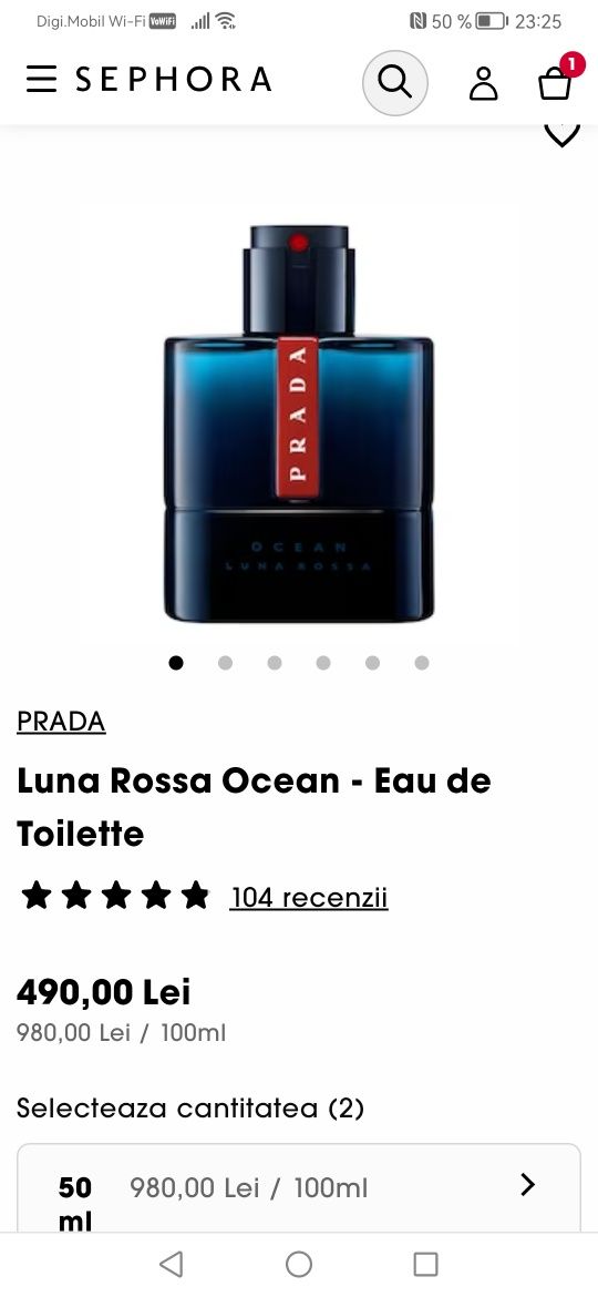 Prada Ocean Luna Rossa parfum Original 50ml