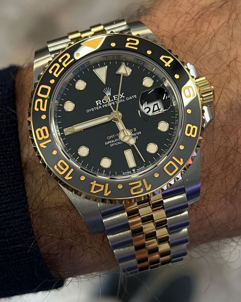 Man watch rolex gmt master ll 40 mm