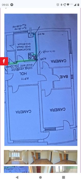 Proprietar vând apartament 3 camere decomandat Deva, str.Titu Maioresc