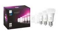 [Sigilat] Set 3 becuri LED RGB Philips , Zigbee, A60, E27, 9W