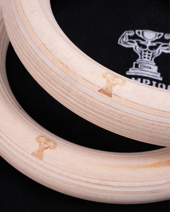 Inele de Lemn Pentru Gimnastica/Calisthenics