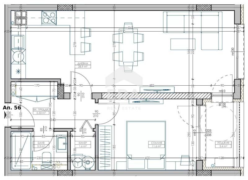 Продава се Двустаен апартамент в Варна, Младост 2 - 73 кв.м за 1617 €/кв.м - Снимка #3