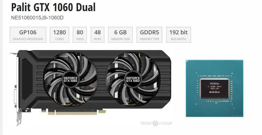Palit GTX 1060 6gb в идеале