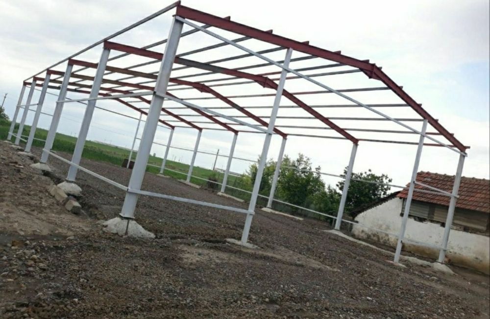 Vând hale metalice lucrăm fără avans