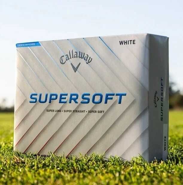 Set 12 buc Mingi de golf Supersoft 2025 White Basic ,sigilat