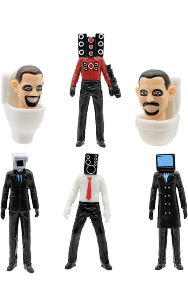 Set 6 Figurine Skibidi Toilet NOU