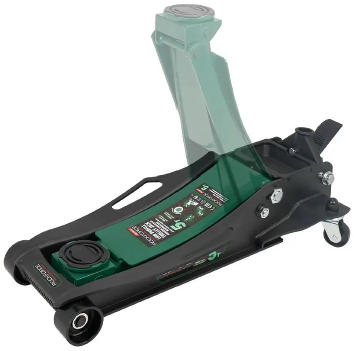 Нископрофилен хидравличен крик “крокодил” 5тона с педал ROCKFORCE