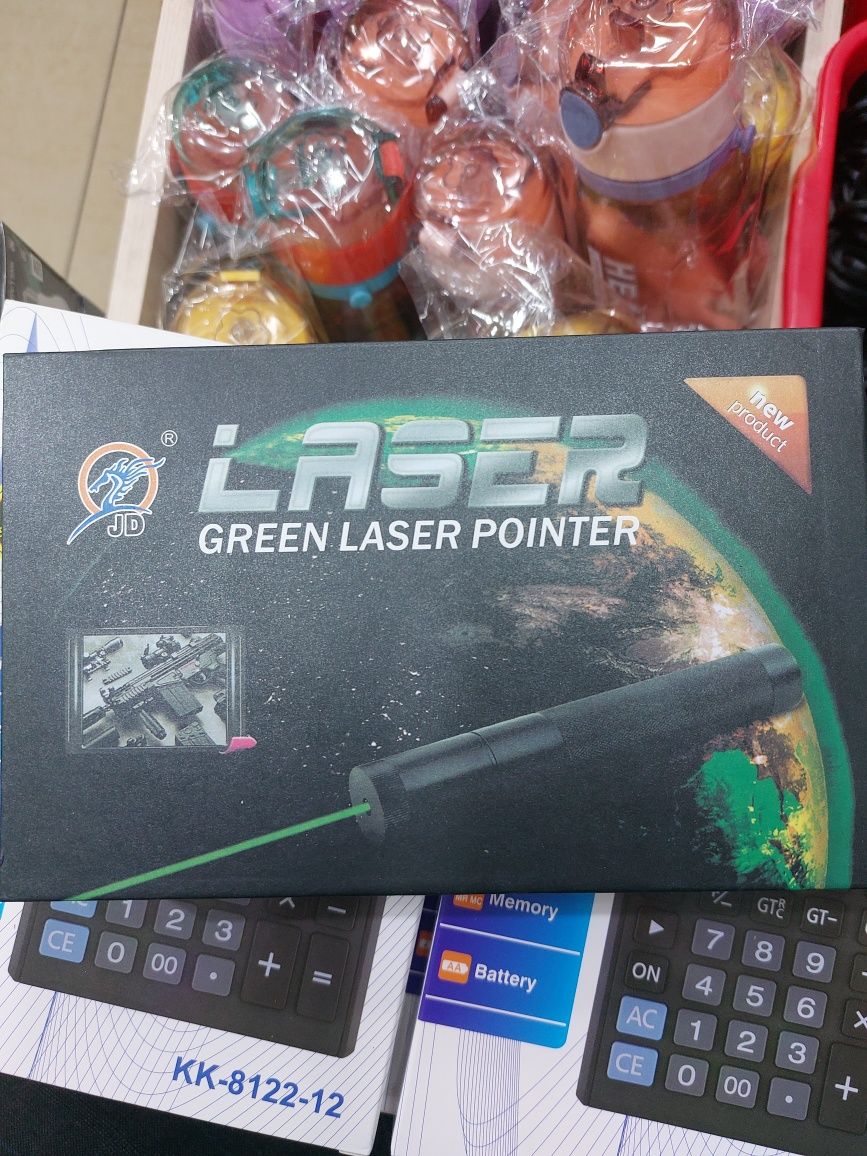 Зеленая лазерная указка JD-303 (Есть Яндекс Доставка)