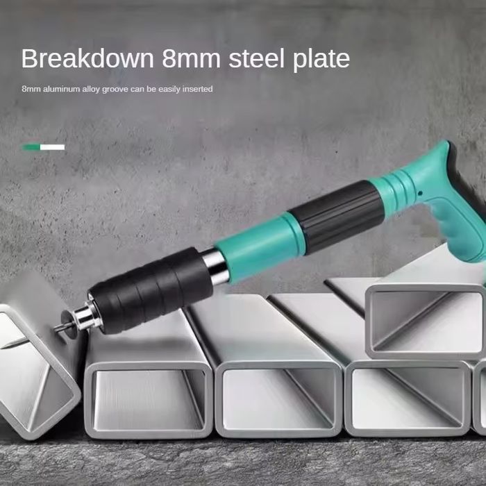 Pistol de cuie, 100 de cuie pentru lemn, beton si metal
