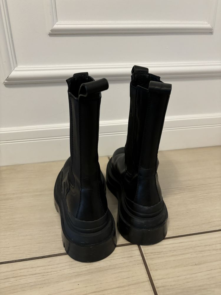 Bocanci piele naturala Bottega Veneta 37