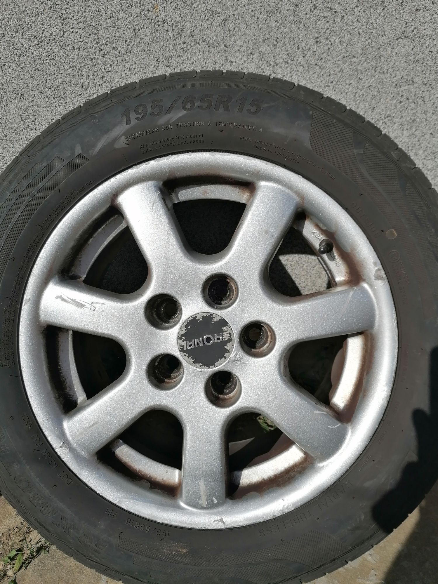 Алуминиеви джанти с летни гуми 15"