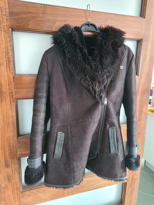 Vand cojoc maro blana naturala