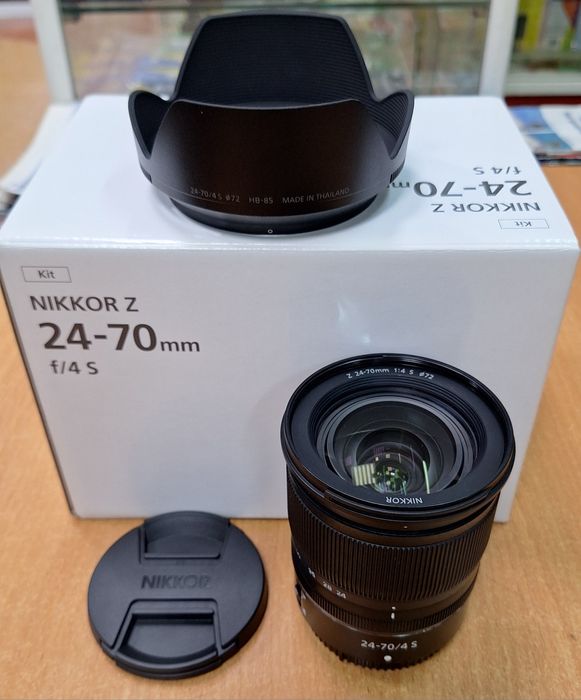 Nikkor Z 24-70mm F/4S (штатный зум объектив,новый,на серию Z,комплект