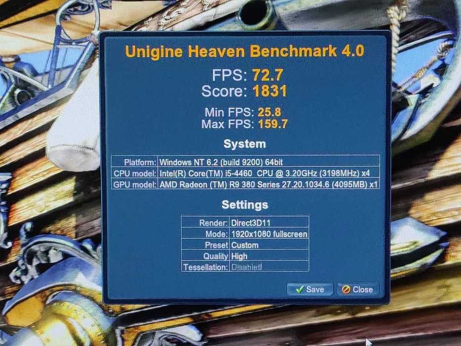 Calculator PC gaming, i5-4460, placa video AMD Radeon R9 380 ,ram 16Gb