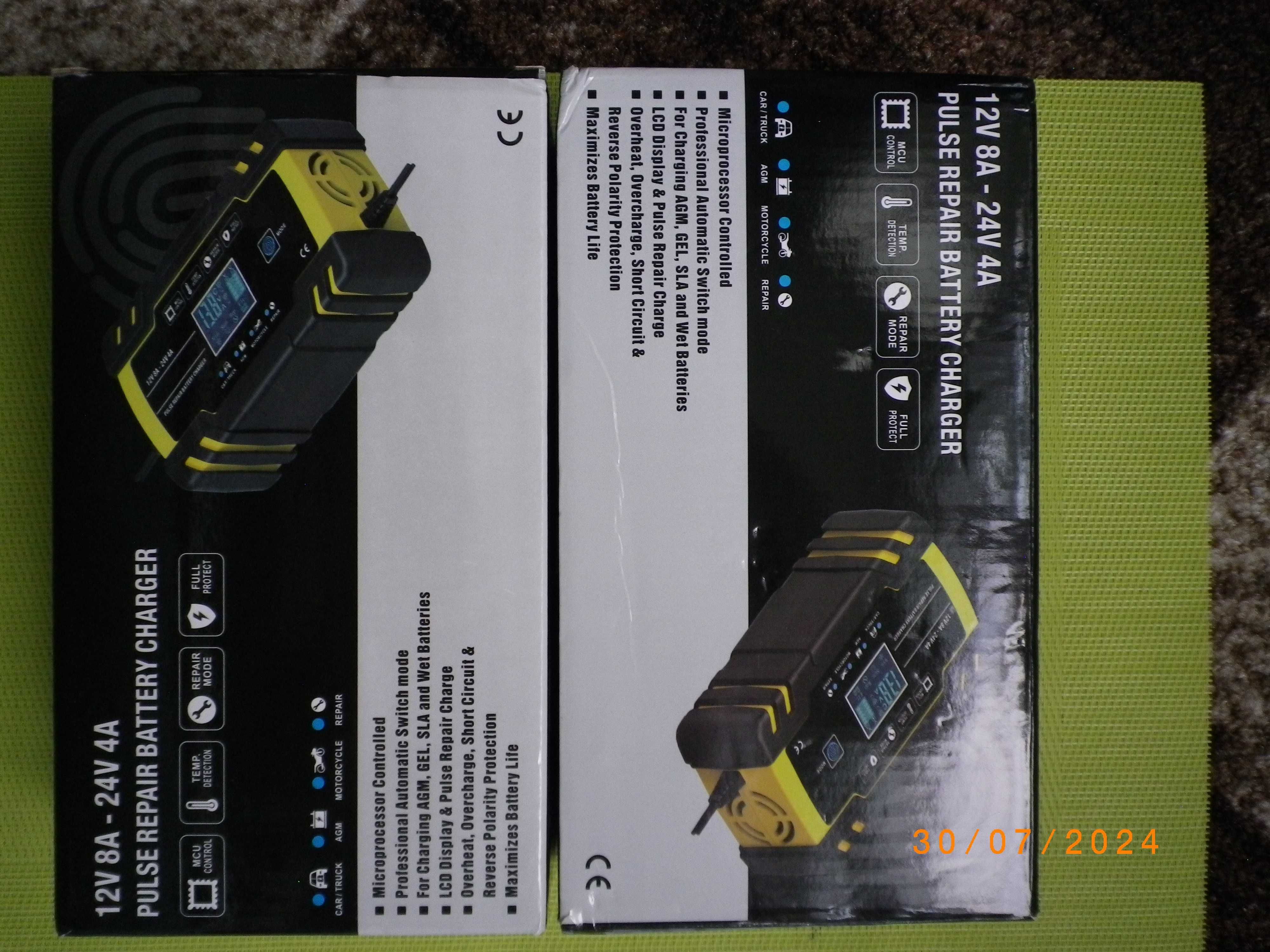 Цифрово SMART зарядно за акумулатори 12V/8A;24V/4A