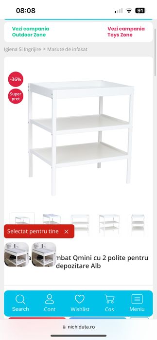 Masa de infasat bebe