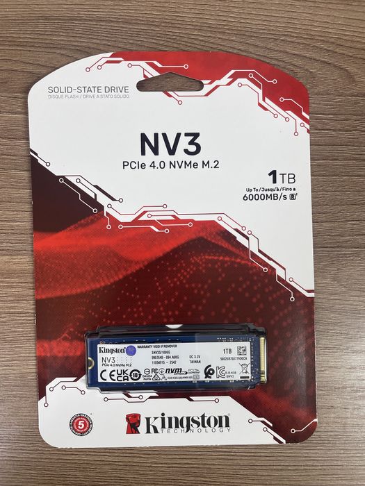 Продам Kingston NV3 1TB - 48,500т + 100 штук