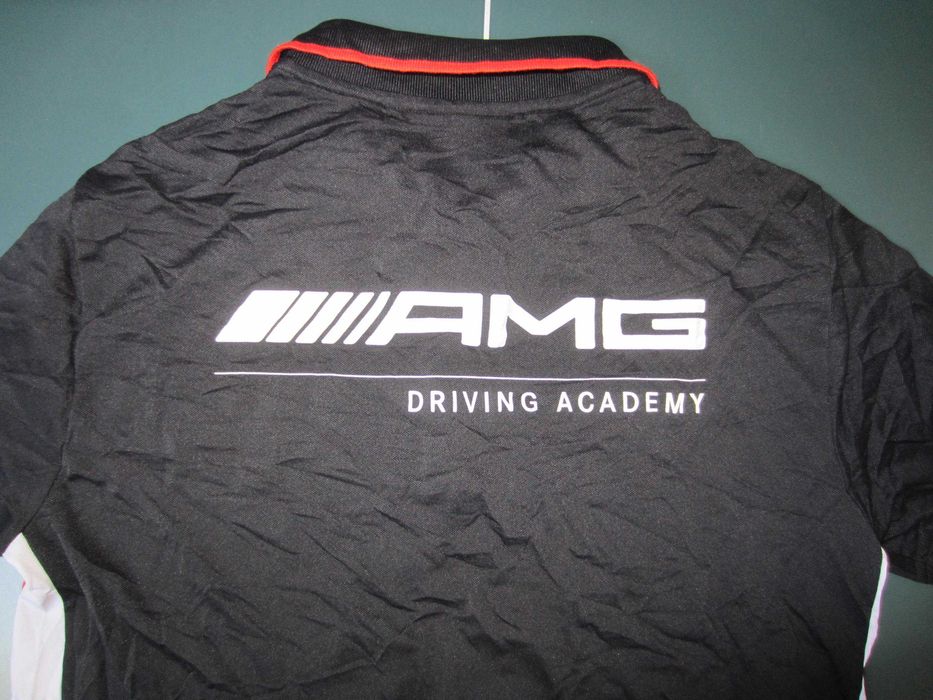 Tricou polo Mercedes AMG, masura M, polo 3 nasturi, 50%Bumbac, nou