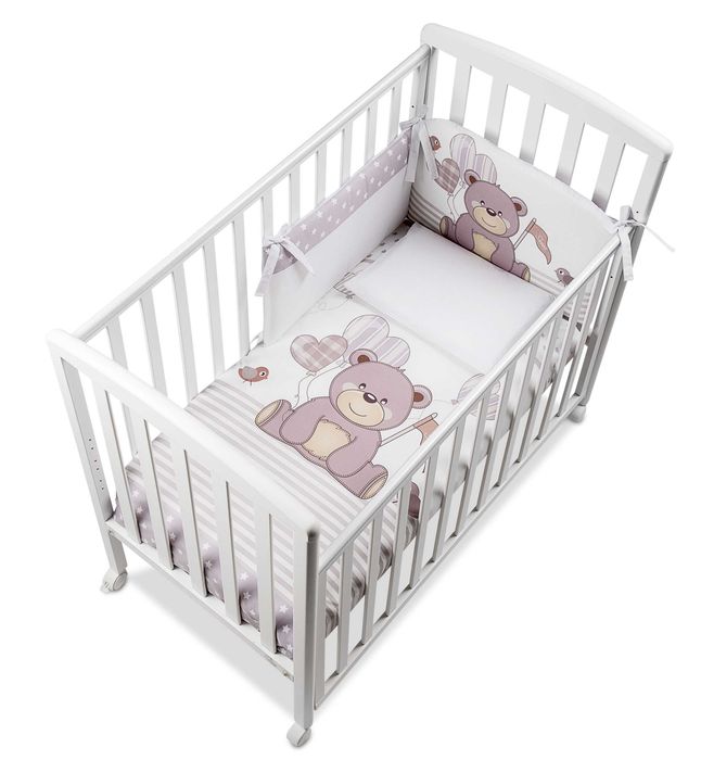 ЧИСТО НОВА Детска кошара Italbaby+спален комплект, матрак и обиколник