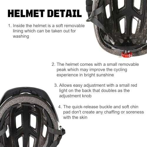 Нова Лека регулируема каска за колоездене колело с визьор и вентилация