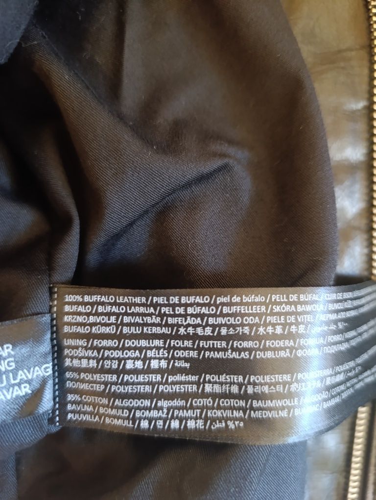 Ново кожено яке 100% телешка кожа Mango