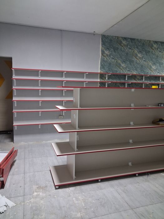 Магазинларга полка витириналар