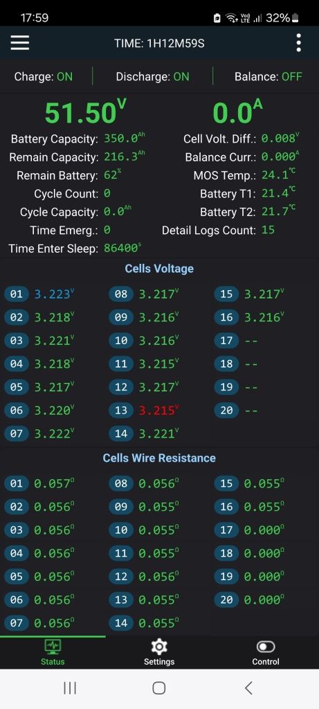 4x Celule lifepo4  3.2 v 350 ah marca Rept  baterie  acumulator