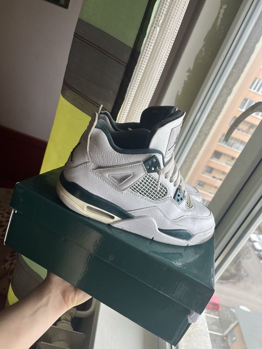 Jordan retro 4 oxidized green