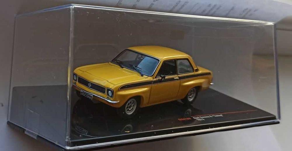 Macheta Opel Ascona A Tuning 1973 galben - IXO Premium 1/43