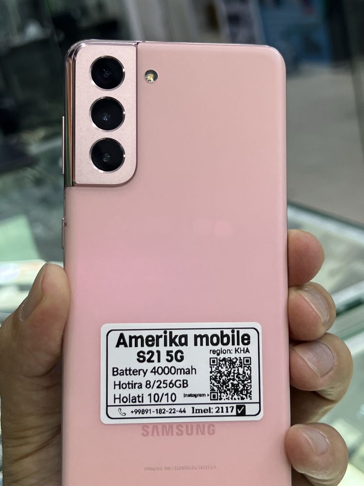 Birinchi qól samsung s21 5G koreadan kelgan