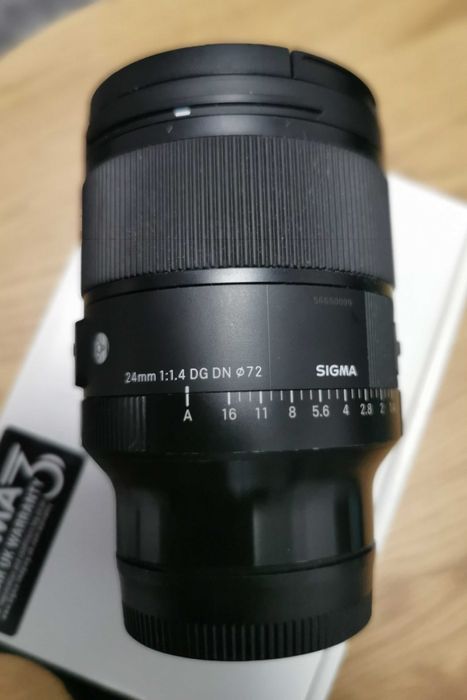 Obiectiv Foto Mirrorless Sigma 24mm F1.4 DG DN ART Sony E