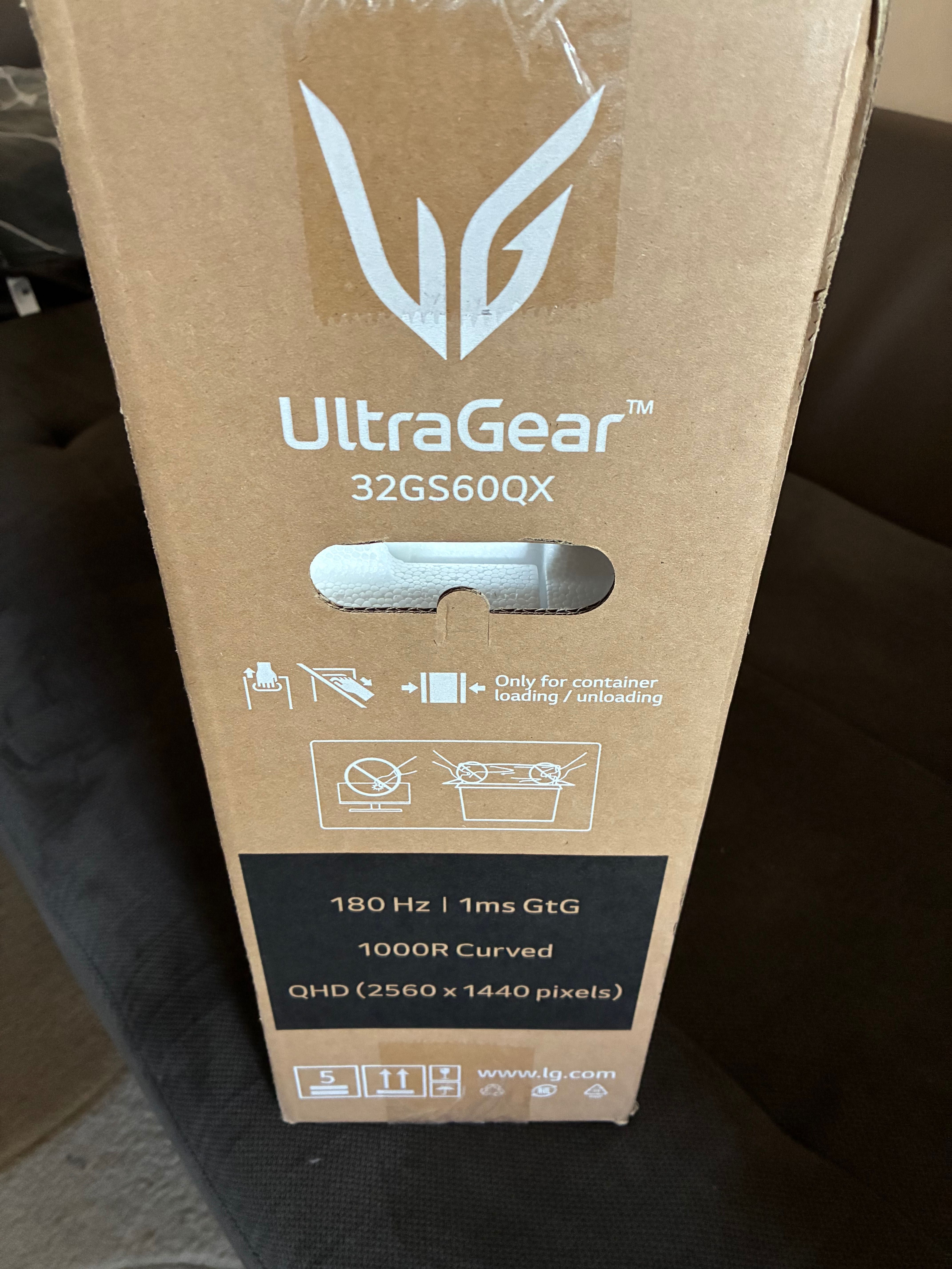Чисто нов - LG 32GS60QX 32’/180Hz/2560x1440/VA/Curved/Gaming