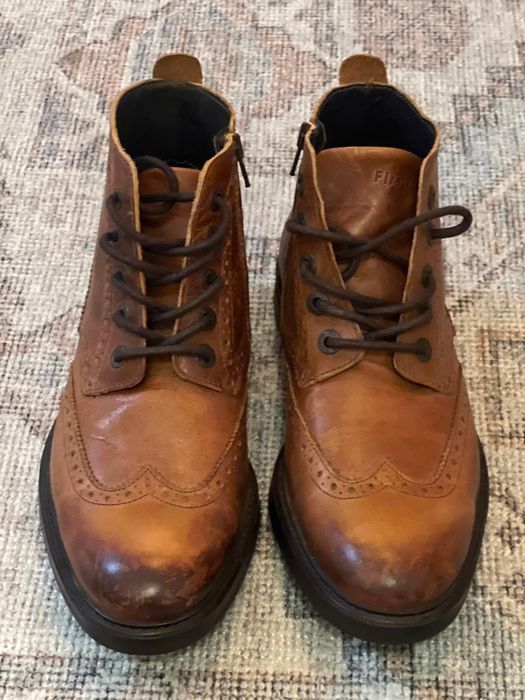 Ghete bărbătești Firetrap, piele naturală, mărimea 42