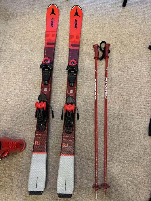 Skiuri Atomic 140 Redster RJ + clapari Atomic World Cup + Bete Atomic