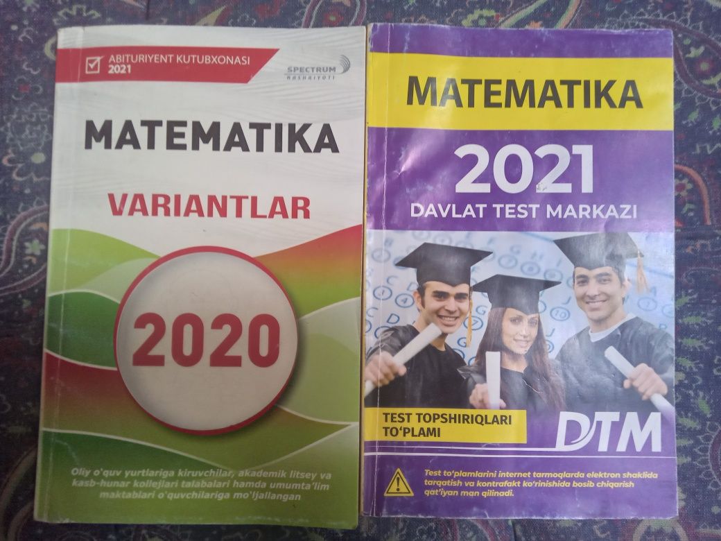 Matematikadan test kitoblar