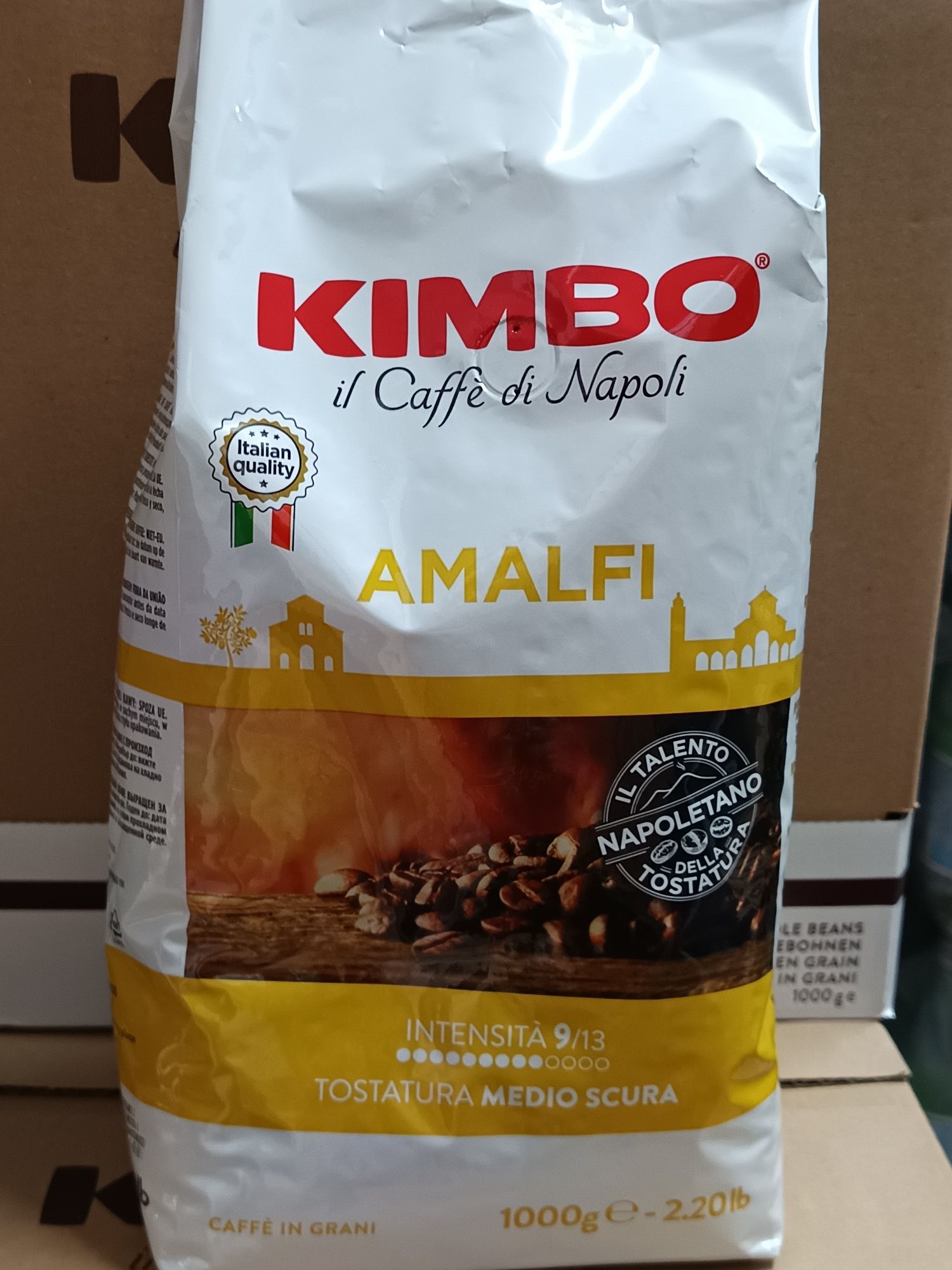 Кафе на зърна Кимбо Kimbo 1кг