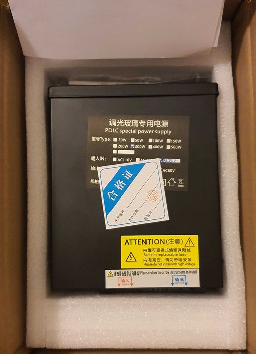 Sursa alimentare control Folie PDLC inteligenta + accesorii