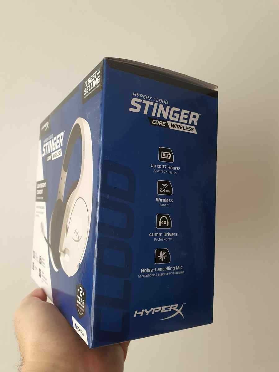 Casti Gaming Wireless HyperX Cloud Stinger Core PC PS4 PS5 Alb Sigilat