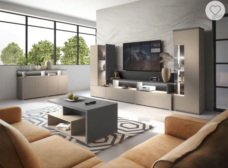 Mobilier modern de living – stare excelentă, gata montat