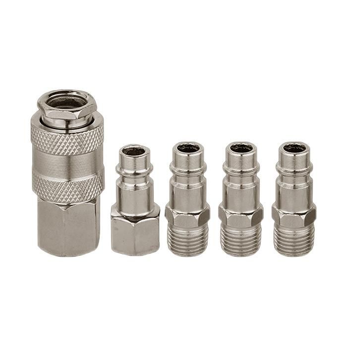комплект бързи връзки 5 броя 1/4″ резба - пневматични automax