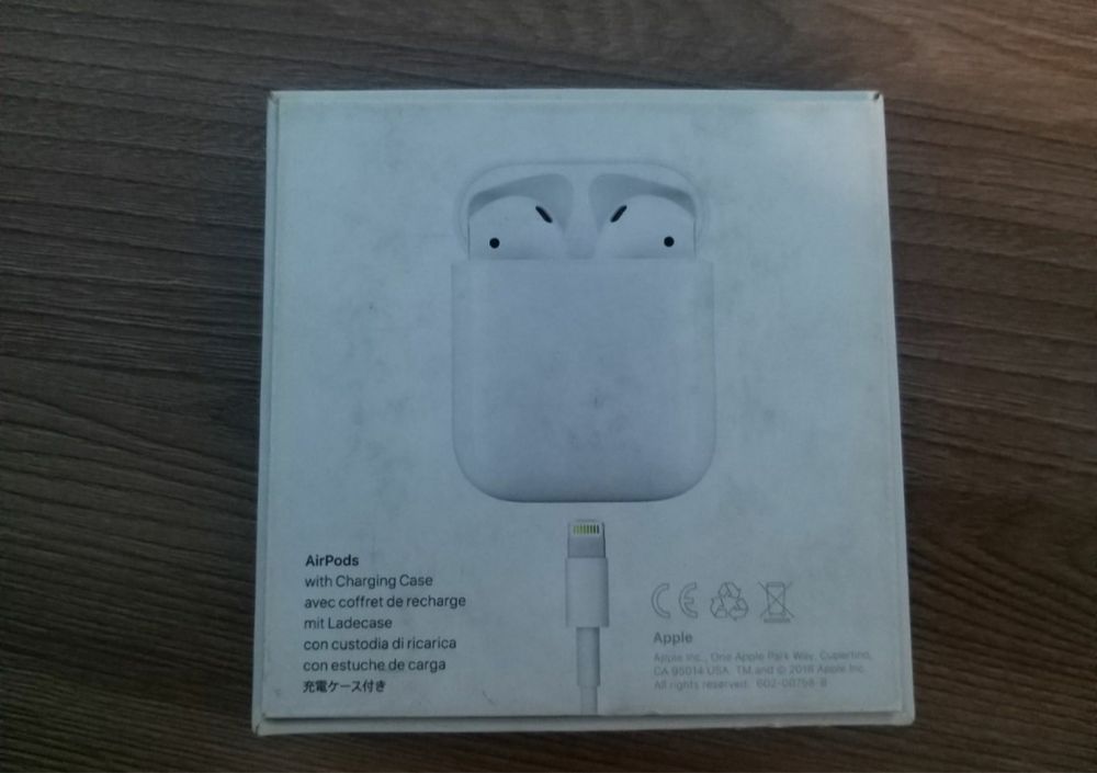 Air pods, упаковкасы, коробкасы