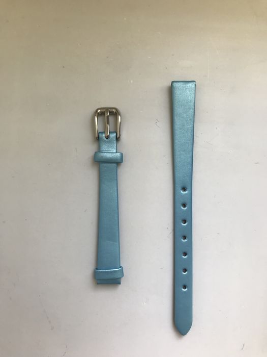 Шелк-кожа натуральная. ремешок для женских часов 10 мм