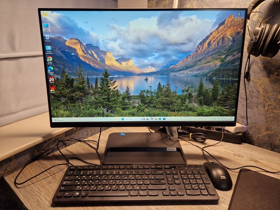 Lenovo Мощный моноблок 27д ОУЗ 32гб Corei5\новый полный комплект