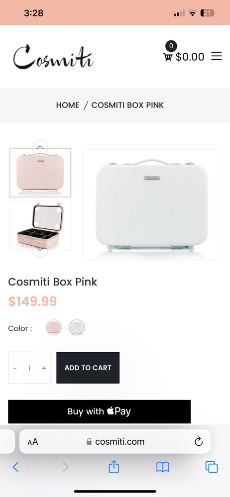 Кутия за грим cosmitibox бяла оригинална!