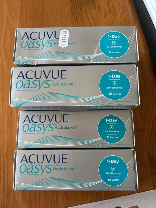 Lentile de Contact Acuve Oasys cu Hydraluxe Zilnice -0.75