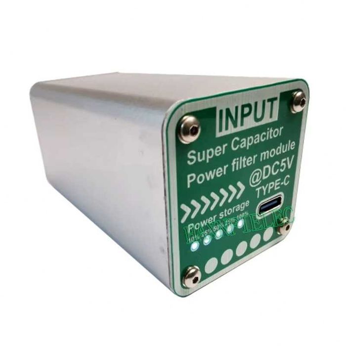 Filtru supercapacitor 5V USB-A si USB-C cu suport de date