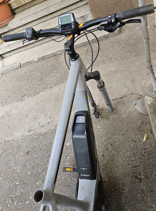 Bicicleta electrica Cube Cross Hybrid One 400 gri/orange 2017