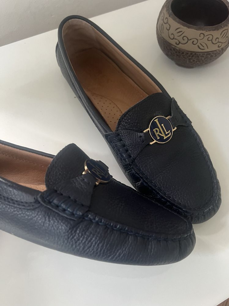Pantofi loafer mocasini Ralph Lauren originali marime 39
