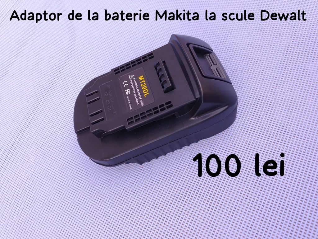 Adaptor baterie pt Makita / Dewalt / Milwaukee 18v